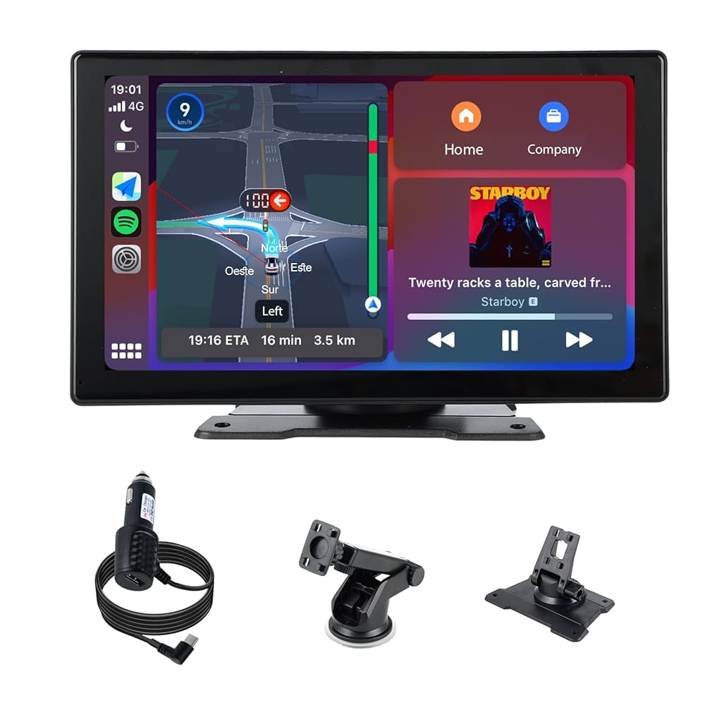 plimpton 9 Pulgadas Carplay Inalámbrico Android Auto
